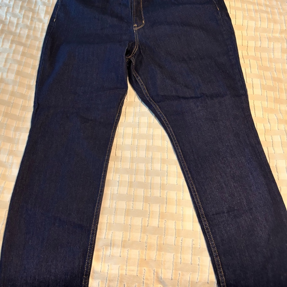 Old Navy Dark Blue Women's High Rise Straight Leg Jeans - NWT